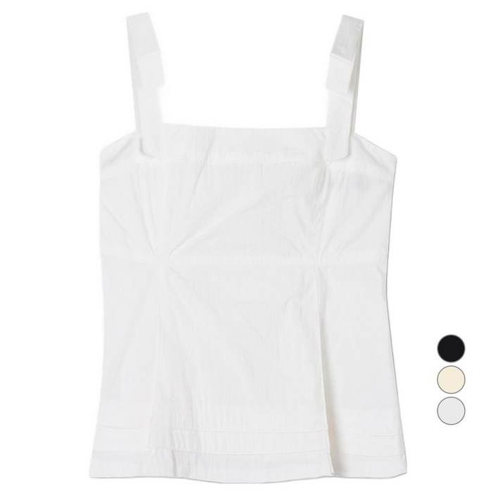 미쏘 여성용 스모킹 나시 블라우스