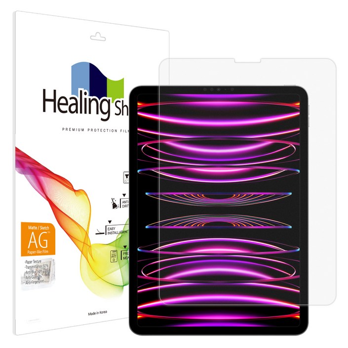 힐링쉴드 종이질감 액정보호필름, 단일색상, 1개