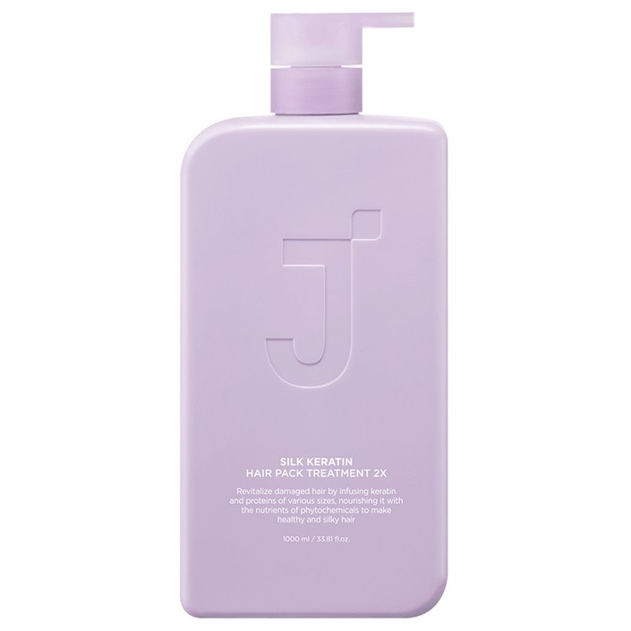 제이숲 실크 케라틴 헤어팩 트리트먼트 2X, 1L, 1개