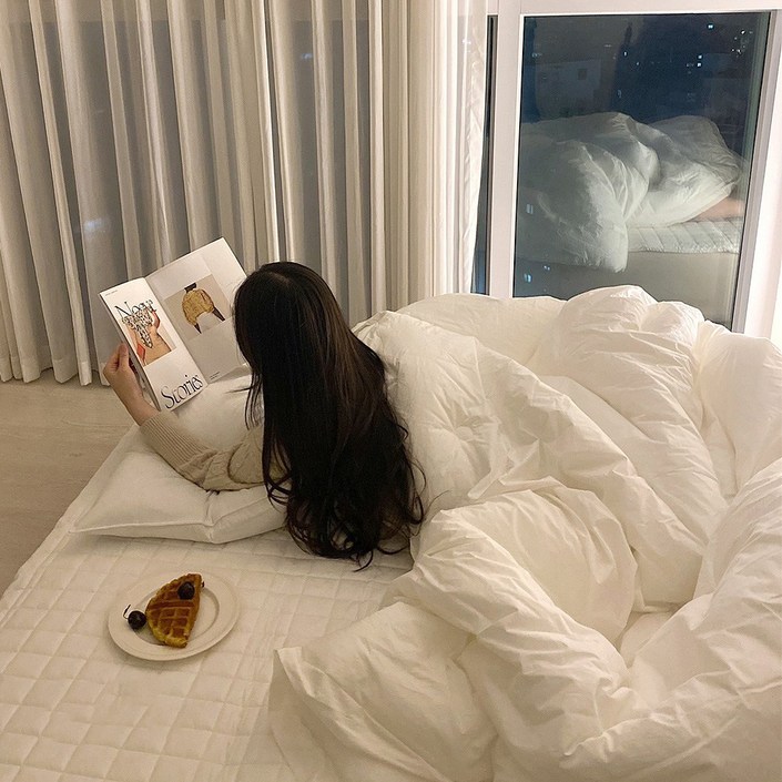 슈에뜨룸 바스락 60수 고밀도면 호텔식 이불  베개커버 세트