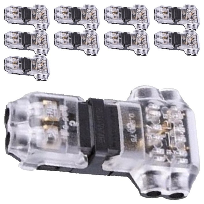 비상 차량용 무탈피 2라인 T자형 전선 커넥터