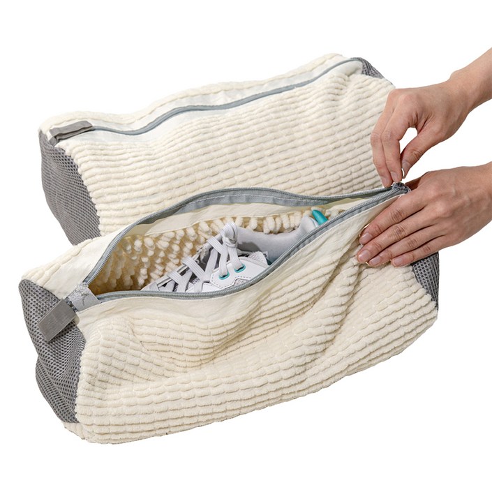 마더스홈 운동화 세탁망, 베이지  그레이, 2개