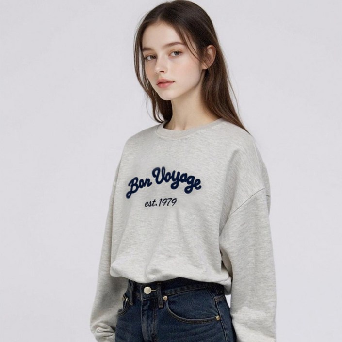 부루앤쥬디 1979 자수 맨투맨 BORJTG503A