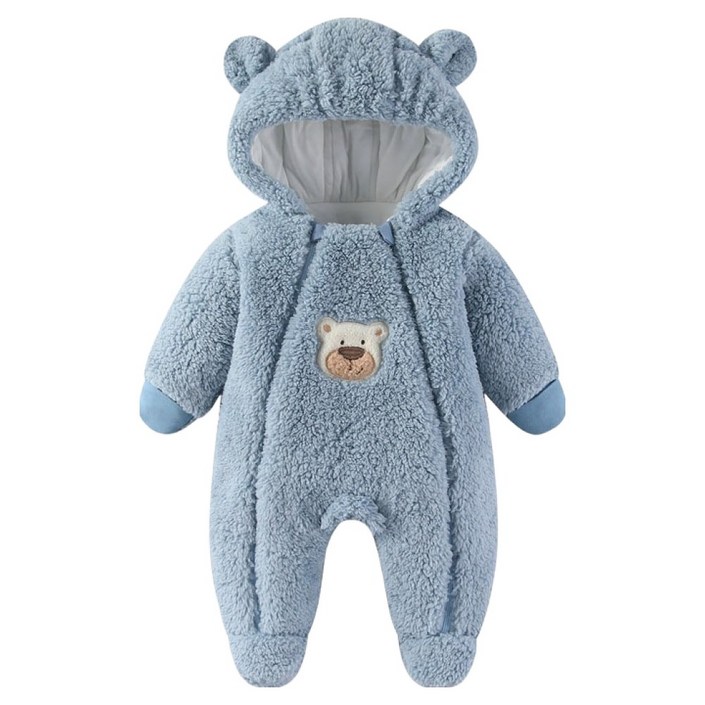 베베니즈 풀집업 동물후드 방한 우주복