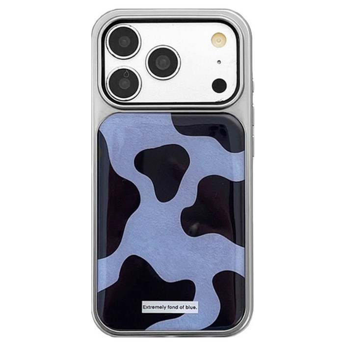 비비파이 아이폰 아트 카우 블루 에폭시 휴대폰 케이스