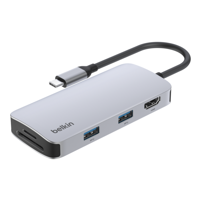 벨킨  USB C 5in1 멀티 포트 허브 어댑터 AVC007fqSGY V2