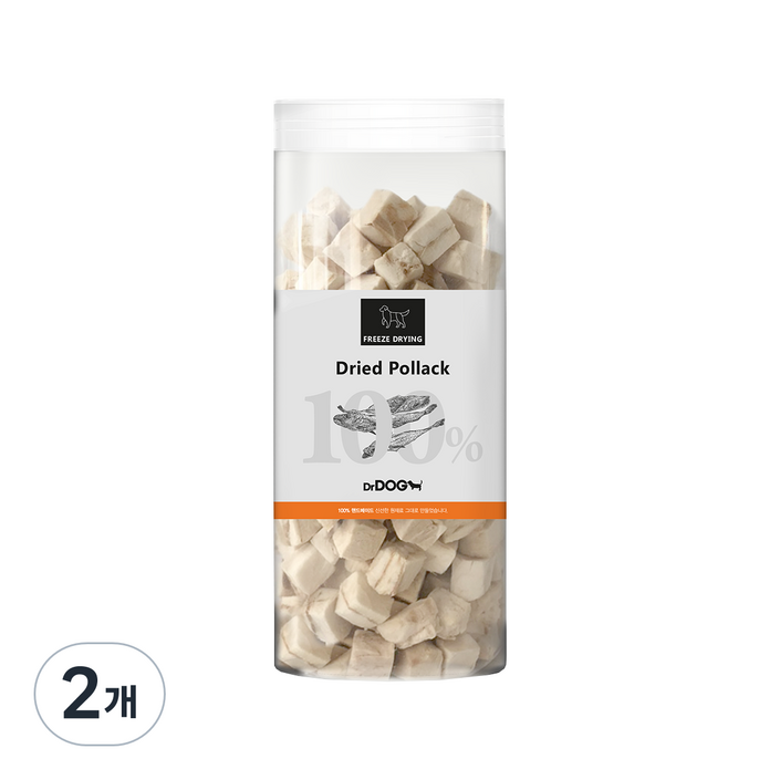 닥터독 강아지 동결건조 트릿 120g, 북어, 2개
