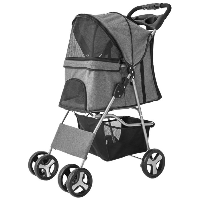 탐사 반려동물 베이직 원터치 폴딩 유모차