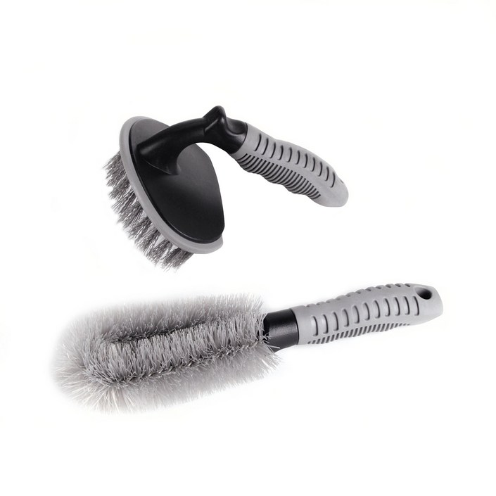 리브모토 차량용 휠브러쉬 타이어 브러쉬 2종 세트, 혼합색상, 1세트