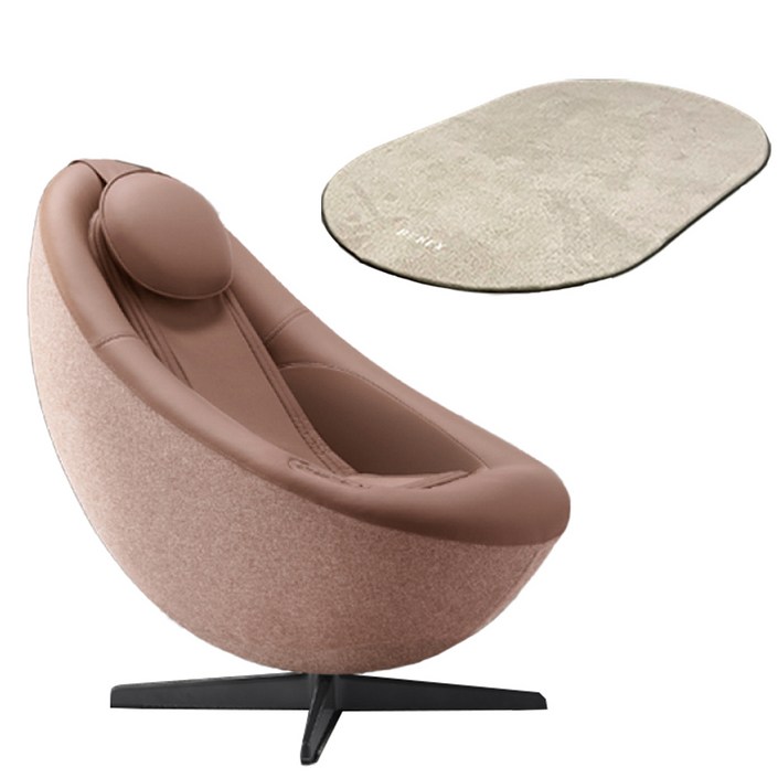 코웨이 비렉스 페블체어 안마의자 방문설치, MCC01, 테라코타 핑크