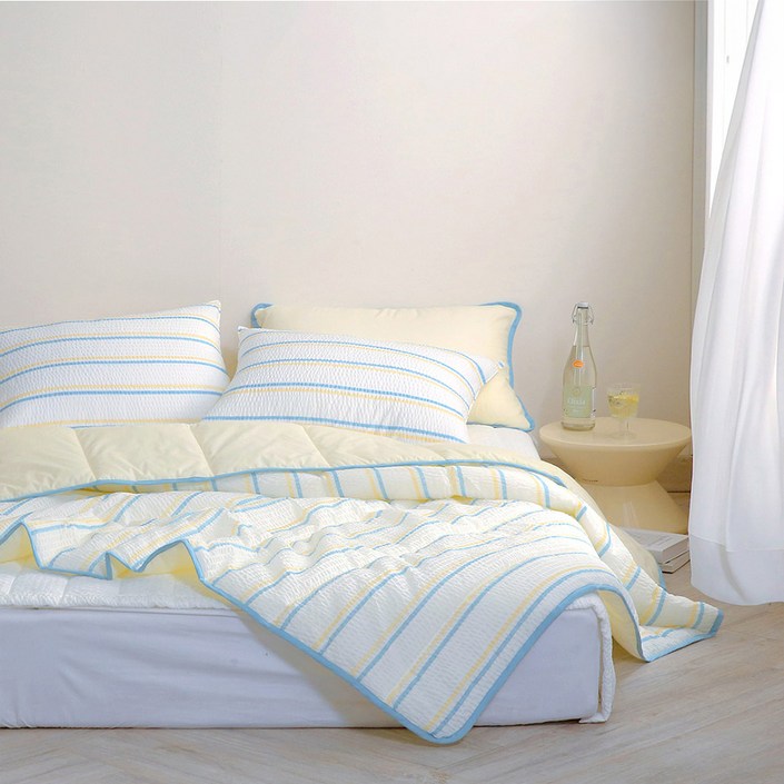 플로라침구 리플 시어서커 면60수 아사 여름이불