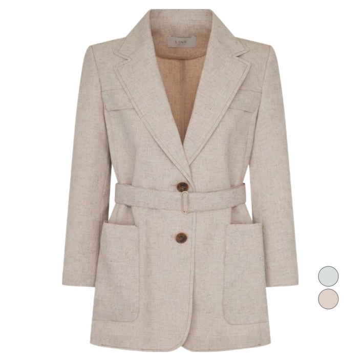 라인어디션 여성용 멘데스 벨티드 테일러드 자켓