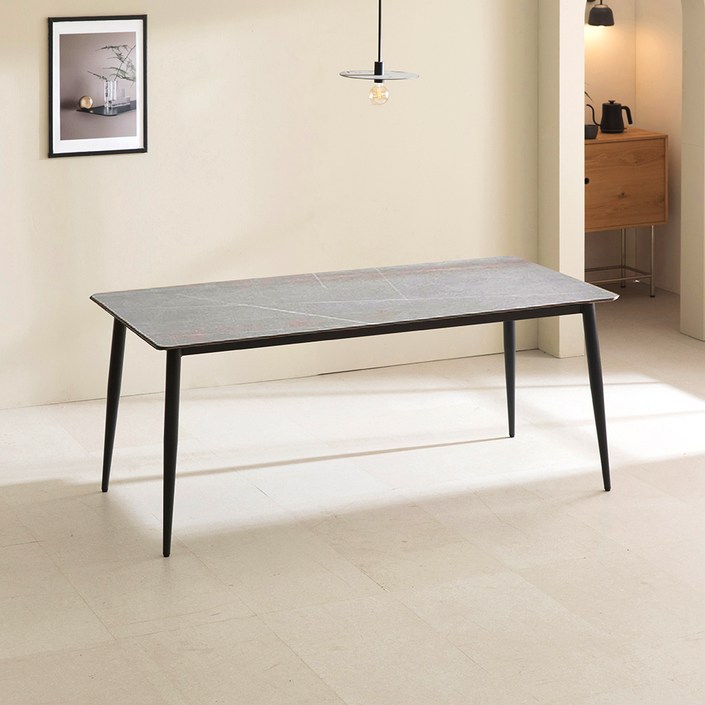 디네트 포세린 세라믹 식탁 방문설치