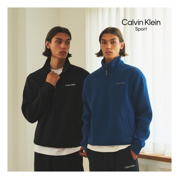 캘빈클라인스포츠 O 25FW 남성 스웻셋업 3종 하프집업  맨투맨  스웻팬츠