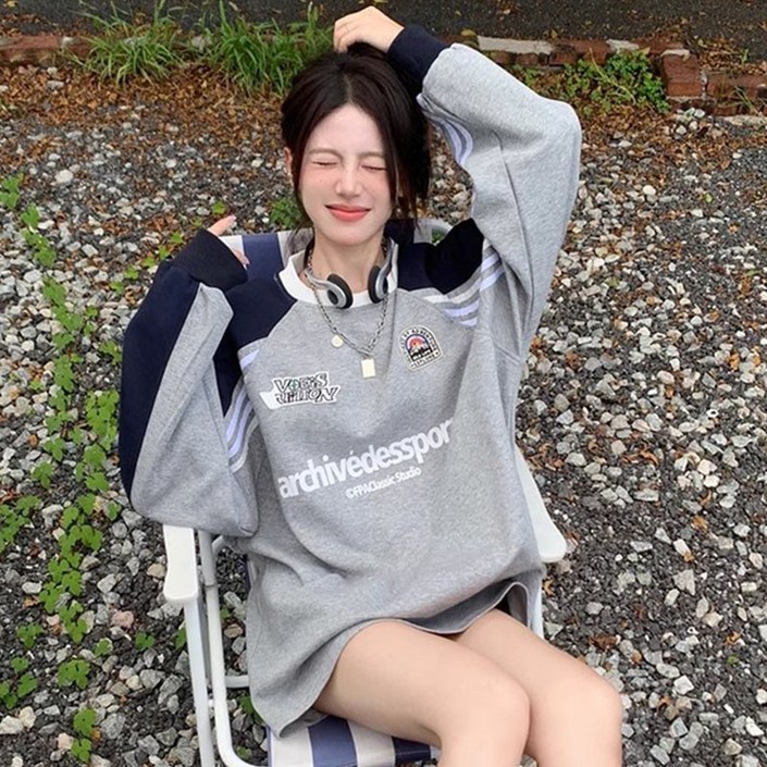 꽃소담 여성 루즈핏 맨투맨 봄 가을 맨투맨 긴팔티