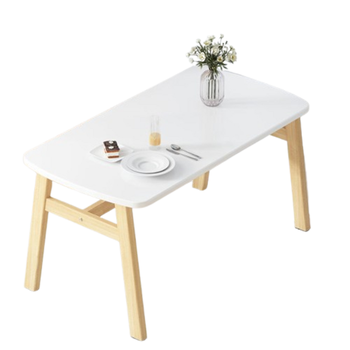 블루스카이, 4인용 식탁 1400 Happy테이블, 화이트, 4인용