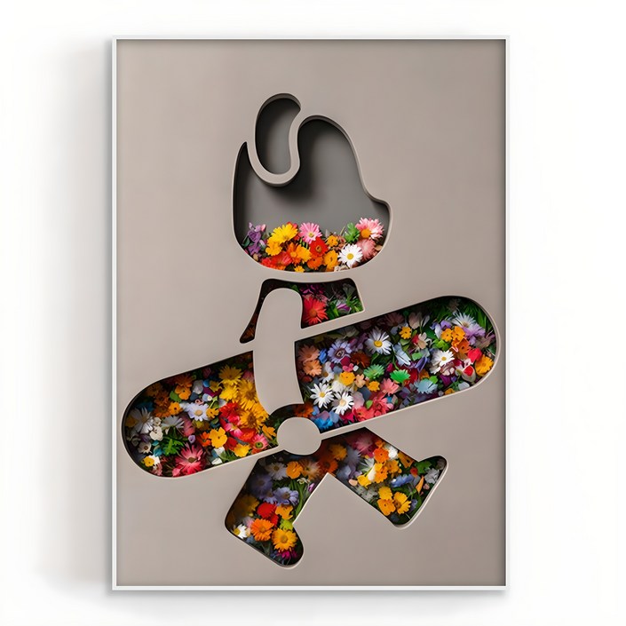 인메이블 베어브릭 인테리어 액자 8종 아이방 서재 소품 굿즈 액자