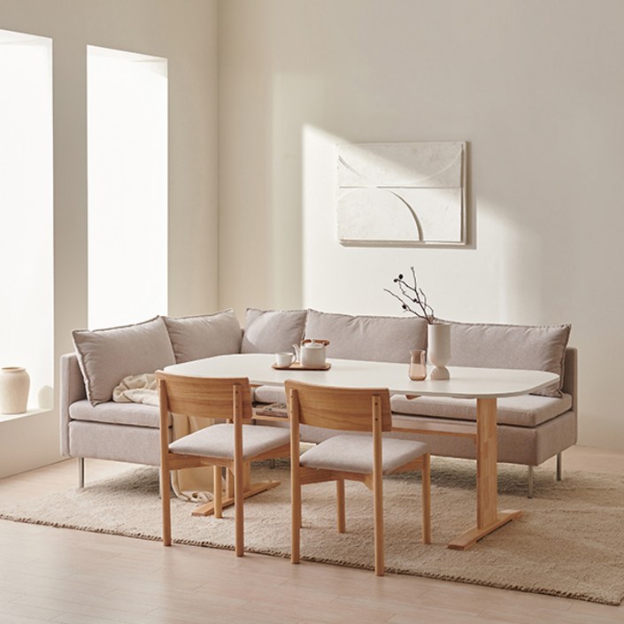 삼익가구 마이 리빙 다이닝 원목 식탁 풀세트