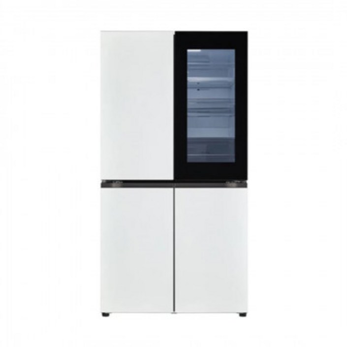 [LG] 디오스 오브제컬렉션 노크온 냉장고 870L 화이트&화이트 T873MWW312