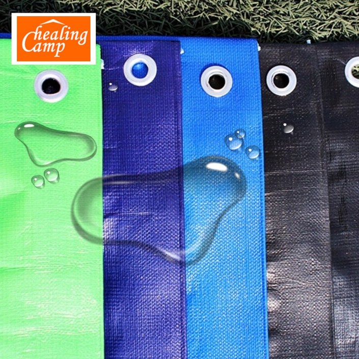 방수포 그라운드시트 타포린 캠핑용 텐트 방수포 힐링캠프 천막 제작전문, 검정