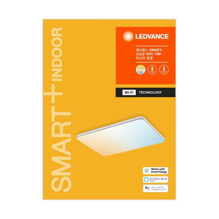 오스람 레드밴스 LED 스마트 직사각 방등 거실등 70W 리모컨 WIFI 색상변환 밝기조절 오스람 레드밴스 LED 스마트 직사각 방등 거실등 70W 리모컨 WIFI 색상변환 밝기조절