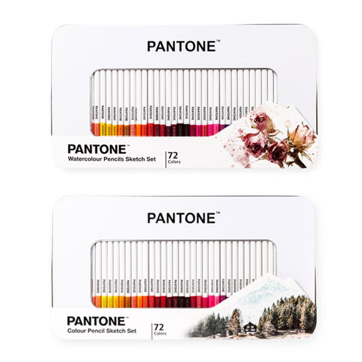 팬톤 72색 색연필 세트 틴케이스