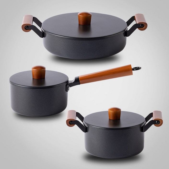 블랙팟 스텐 냄비 3종세트 16편수18양수24전골인덕션호환