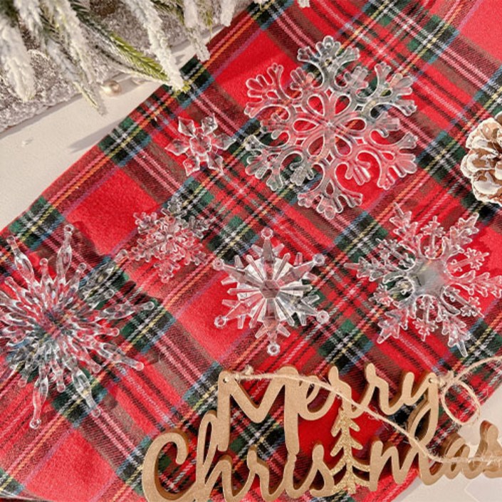 [왓위셀] 고드름 투명 얼음 크리스마스 오너먼트 - 5 type, 1개