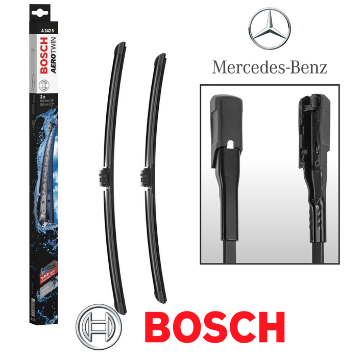 벤츠 E클래스 /2016.06~2023.12/ [W213] E200 E250 E300 E350 E400 E450 보쉬 에어로트윈 와이퍼블레이드 (600/550) A242S
