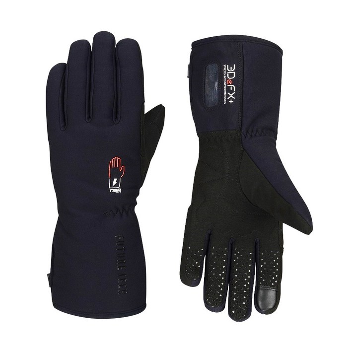 NSR 폰도 퓨처테크 플렉스 에어로 2 발열장갑 열선 따뜻한 겨울 의류 자전거 라이딩용, 블랙배터리 포함, 1개