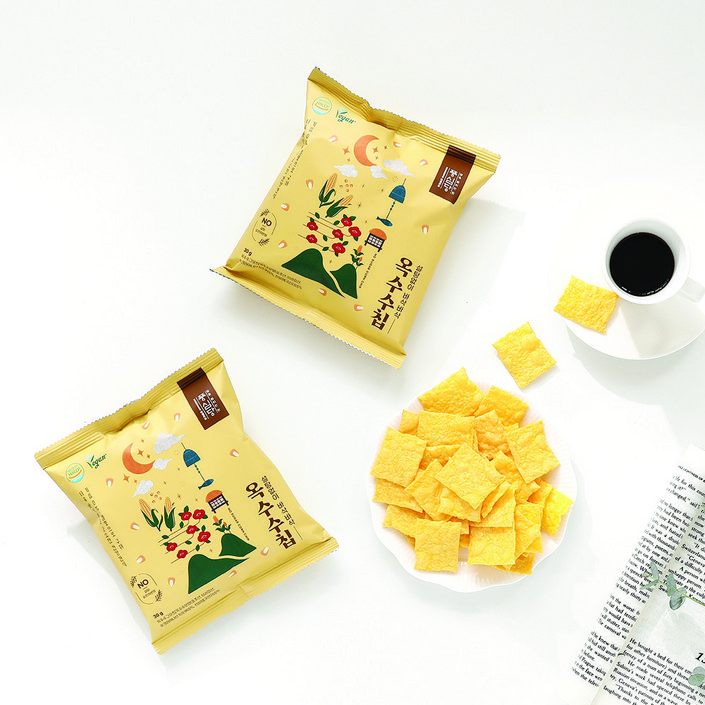 풍심당 무설탕 옥수수칩 10개 30개 저당 비건 건강 간식, 30개, 30g