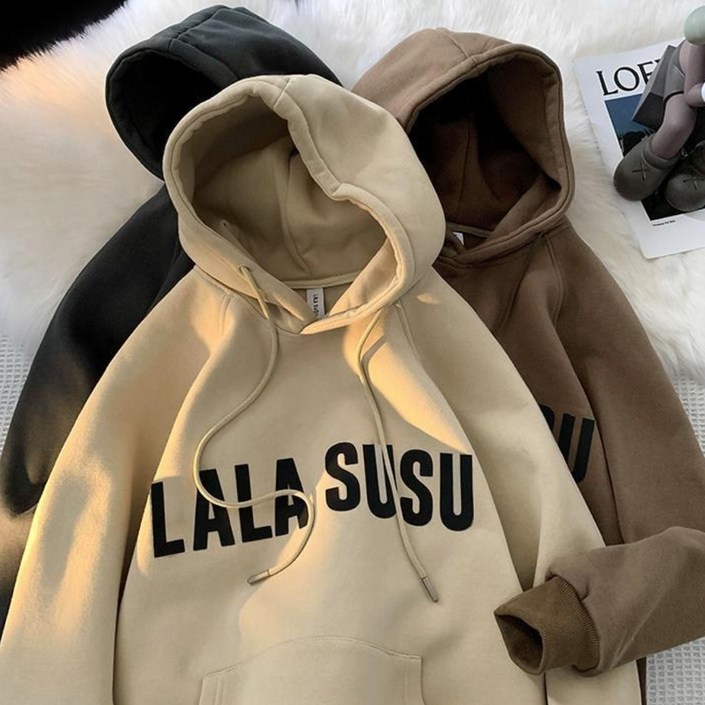 패션 브랜드 남성 후드티 벨벳 재킷 가을 겨울 두꺼운 소재 빅사이즈 루즈핏 캐주얼 아웃도어 일상 다용도 스타일 완벽 포착 후드티 보온력 루즈핏 편안 111 3장입