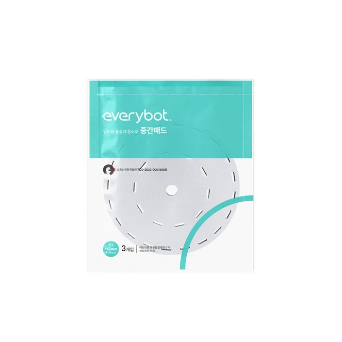 에브리봇 물걸레 로봇청소기 일회용 청소포 중간패드 3개입