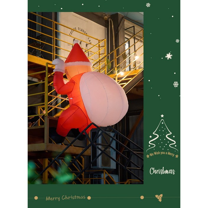 대형 산타풍선 크리스마스 장식 인테리어풍선