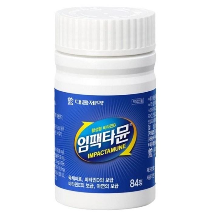 대웅제약 임팩타뮨 84정 멀티비타민 종합영양제, 84정, 4개 대웅제약 임팩타뮨 84정 멀티비타민 종합영양제, 84정, 4개
