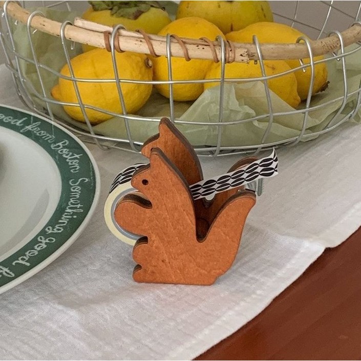 다람쥐테이프커터기 마스킹테이프커터기 테이프커터기 우드테이프커터기 감성문구