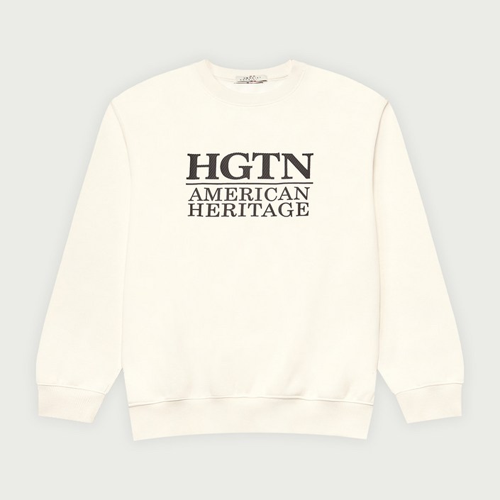 행텐 공용 지금부터 입기좋은 백 브러쉬 스몰 앤 빅로고 기모 라운드 맨투맨 상세설명참조 뉴코아울산성남