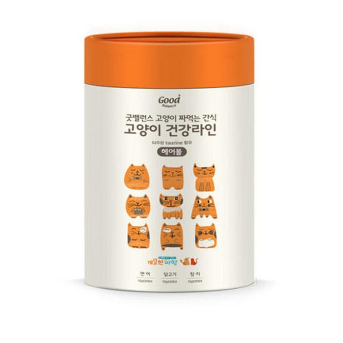 굿밸런스 짜먹는 간식 헤어볼 60P 굿밸런스 짜먹는 간식 헤어볼 60P