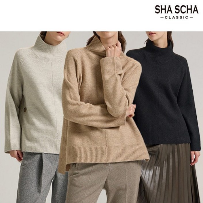 최초가29900원홈쇼핑인기샤샤 울 블랜디드 니트 1종