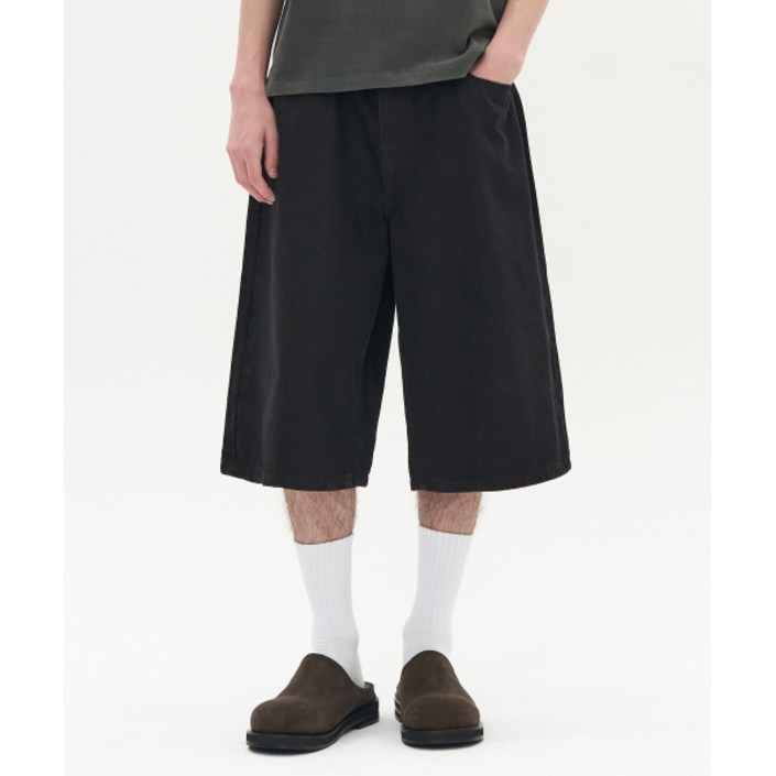 TOFFEE 워시드 버뮤다 데님 팬츠 WASHED BLACK T5SWBDPT227WB 458376