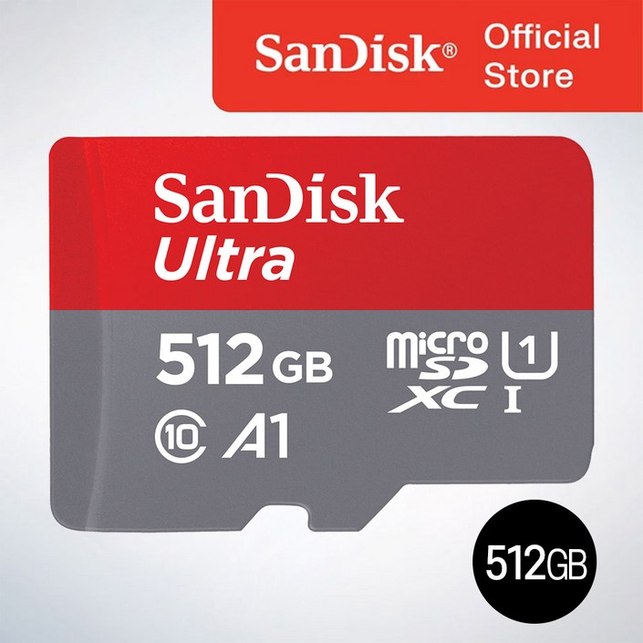 샌디스크코리아 공식인증정품   마이크로 SD 카드 SDXC ULTRA 울트라 QUAC 512GB
