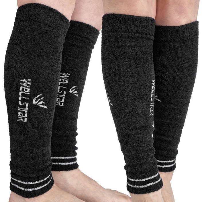 11 한겨울 추위에 방한 레그워머 종아리보온 발토시, 검정X검정, 2개