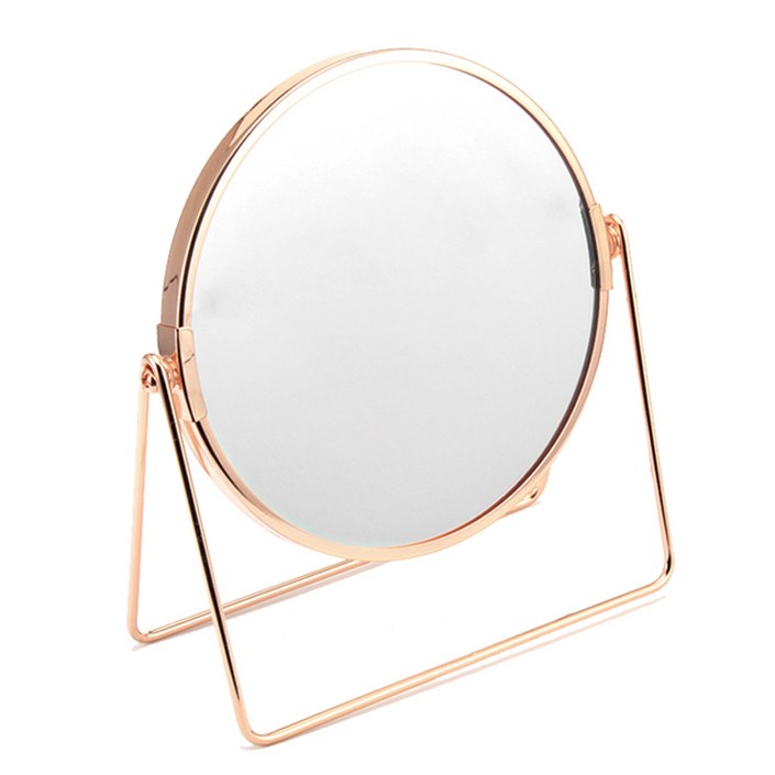 픽커스 양면 원형 탁상 확대 거울, 로즈 골드