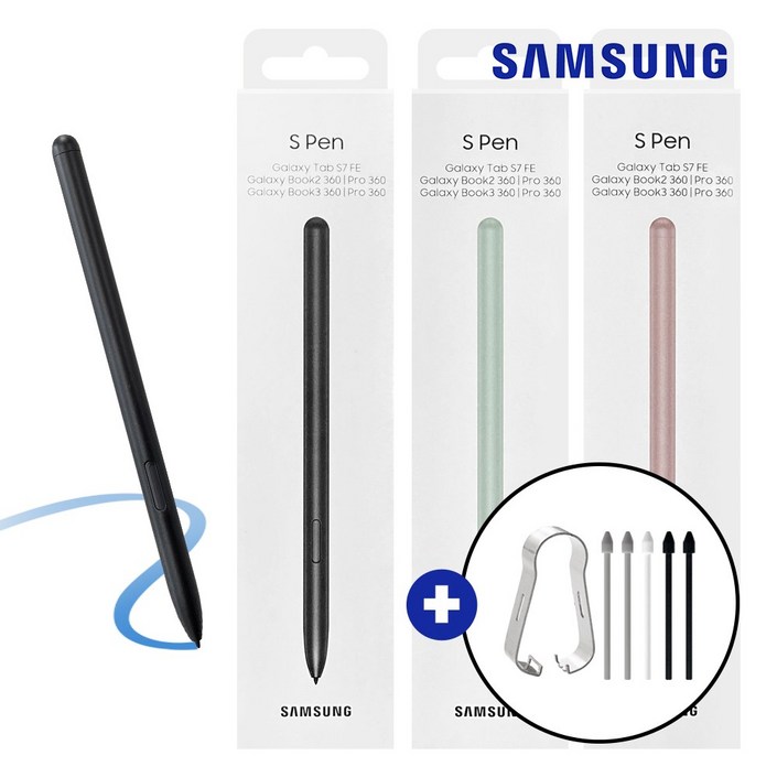 삼성 정품 갤럭시 탭 S7 FE 북 프로360 S펜 EJPT730  사은품 펜촉 5개교환기 증정
