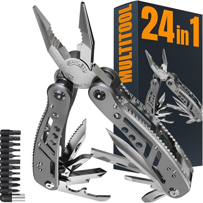 프리라이프 24in1 캠핑 멀티툴 multitool 스위스아미나이프 다용도칼