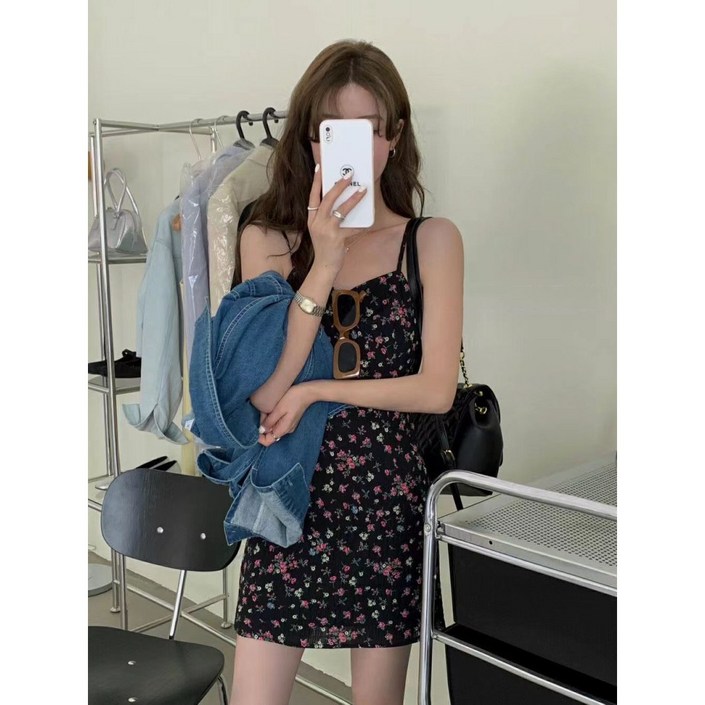 위아썸머꽃무늬 여름 데일리미니원피스