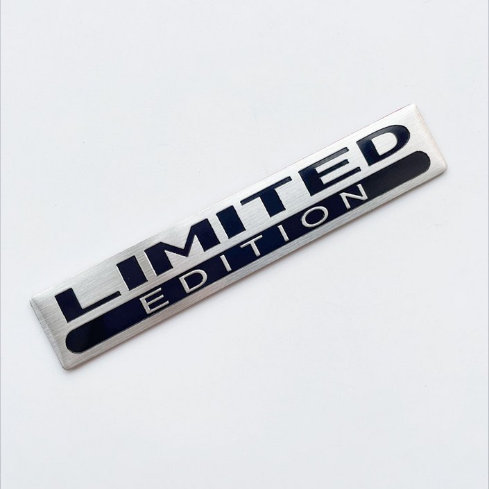 3D 알루미늄 실버 블랙 로고 한정판 엠블럼 자동차 배지 스페셜 에디션 데칼 한정판 스티커 액세서리