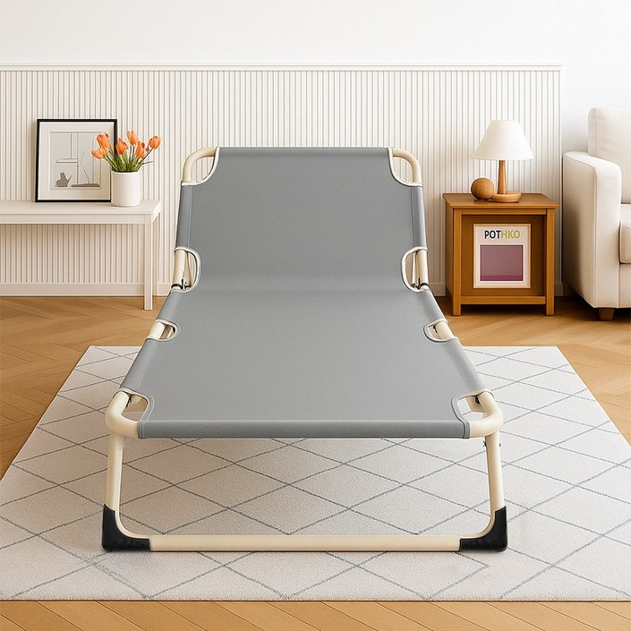 볼보나 접이식 침대 간단 설치 미끄럼 방지 야전침대 간이침대 1인용 침대