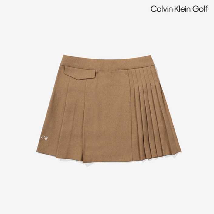 캘빈클라인골프 여성 언발란스 플리츠 큐롯 CA2CL240713