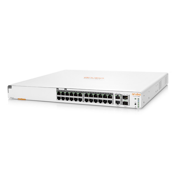 HPE 공식인증점 에이치피이 아루바 Instant On 1960 24G 20p CL4 4p CL6 PoE 2XGT 2SFP 370W JL807A 스위치허브, 1개